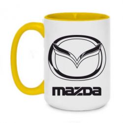 Чашка двухцветная 420ml Mazda Logo - PrintSalon