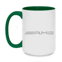 Чашка двухцветная 420ml Mercedes-AMG (металлик) - PrintSalon