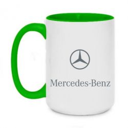 Чашка двухцветная 420ml Mercedes Benz logo - PrintSalon