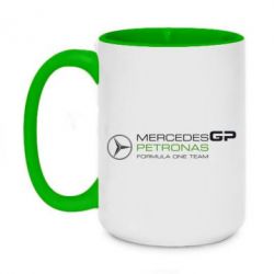 Чашка двокольорова велика Mercedes GP - PrintSalon