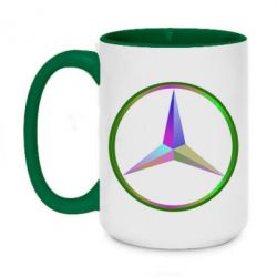 Чашка двухцветная 420ml Mercedes Logo Art - PrintSalon