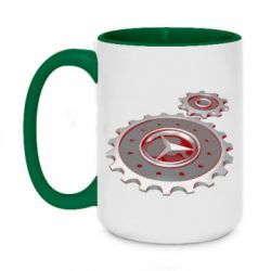 Чашка двухцветная 420ml Mercedes logo механизм - PrintSalon