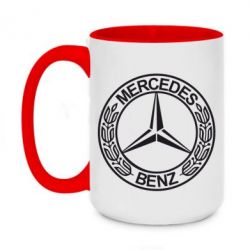 Чашка двухцветная 420ml Mercedes Logo - PrintSalon