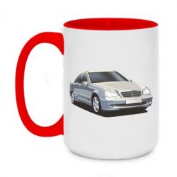 Чашка двухцветная 420ml Мерседес - PrintSalon