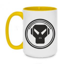 Чашка двухцветная 420ml metalheadz - PrintSalon