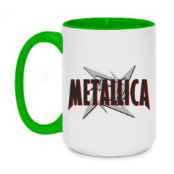 Чашка двухцветная 420ml Metallica Logo - PrintSalon