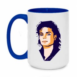 Чашка двухцветная 420ml Michael Jackson Graphics Cubism - PrintSalon