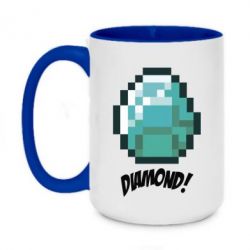 Чашка двокольорова велика Minecraft Diamond! - PrintSalon