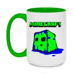 Чашка двухцветная 420ml Minecraft Head - PrintSalon