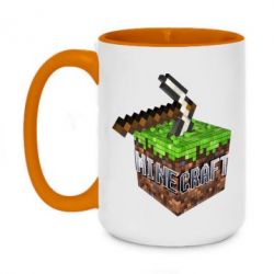 Чашка двокольорова велика Minecraft Logo Сube - PrintSalon