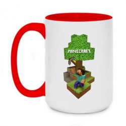 Чашка двухцветная 420ml Minecraft Steve - PrintSalon
