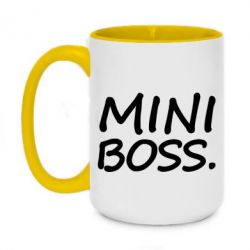 Чашка двухцветная 420ml Mini boss - PrintSalon