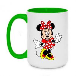 Чашка двухцветная 420ml Минни Красавица - PrintSalon