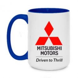 Чашка двухцветная 420ml Mitsubishi Motors - PrintSalon