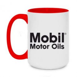 Чашка двухцветная 420ml Mobil Motor Oils - PrintSalon