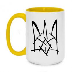 Чашка двокольорова велика Молодіжний герб - PrintSalon