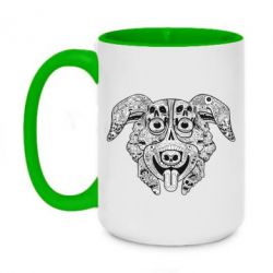 Чашка двухцветная 420ml Mr. Pickles Art - PrintSalon