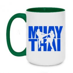Чашка двокольорова велика Муай Тай