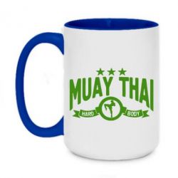 Чашка двухцветная 420ml Muay Thai Hard Body - PrintSalon
