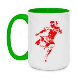 Чашка двухцветная 420ml Muay Thai Low Kick - PrintSalon