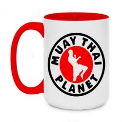 Чашка двухцветная 420ml Muay Thai Planet - PrintSalon