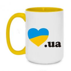 Чашка двухцветная 420ml Народився в Україні - PrintSalon