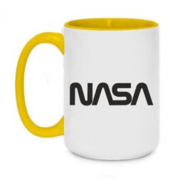 Чашка двухцветная 420ml NASA logo - PrintSalon