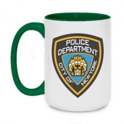 Чашка двухцветная 420ml New York Police Department - PrintSalon