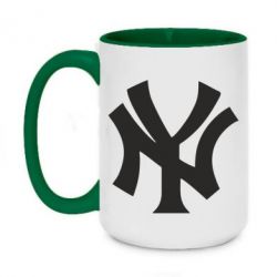 Чашка двухцветная 420ml New York yankees - PrintSalon
