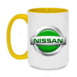Чашка двокольорова велика Nissan Green - PrintSalon