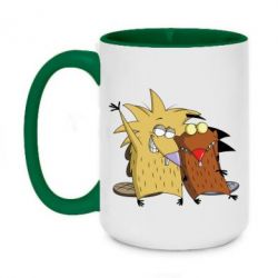 Чашка двухцветная 420ml Норберт и Деггет - PrintSalon