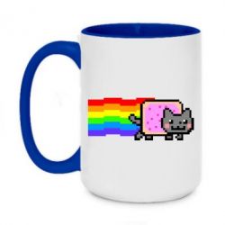 Чашка двухцветная 420ml Nyan cat - PrintSalon