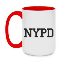 Чашка двухцветная 420ml NYPD - PrintSalon