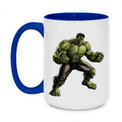 Чашка двухцветная 420ml Очень злой Халк - PrintSalon