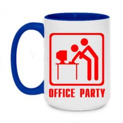 Чашка двухцветная 420ml Office Party - PrintSalon