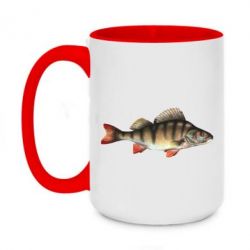 Чашка двухцветная 420ml Окунь - PrintSalon
