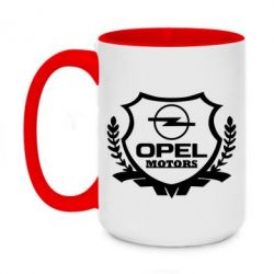 Чашка двухцветная 420ml Opel motors - PrintSalon