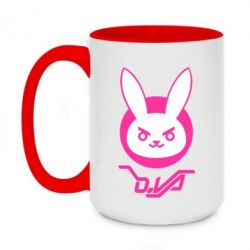 Чашка двухцветная 420ml Overwatch dva rabbit - PrintSalon
