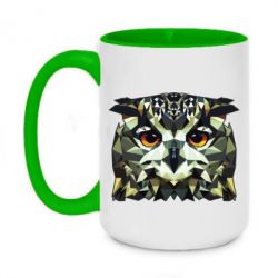 Чашка двухцветная 420ml Owl Vector - PrintSalon