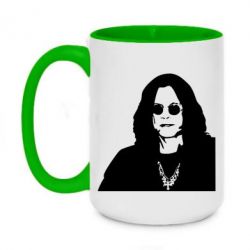 Чашка двухцветная 420ml Ozzy Osbourne face - PrintSalon
