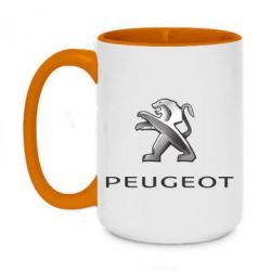 Чашка двухцветная 420ml Пежо - PrintSalon