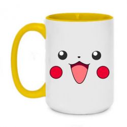 Чашка двухцветная 420ml Pikachu Smile - PrintSalon