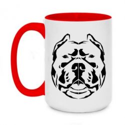 Чашка двухцветная 420ml Pit Bull Geometry - PrintSalon