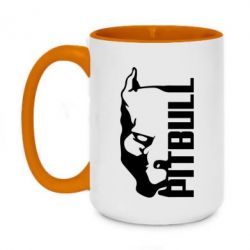 Чашка двухцветная 420ml Pitbull - PrintSalon
