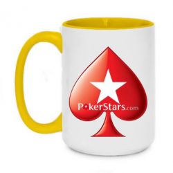 Чашка двухцветная 420ml Poker Stars Game - PrintSalon