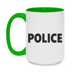 Чашка двухцветная 420ml POLICE - PrintSalon