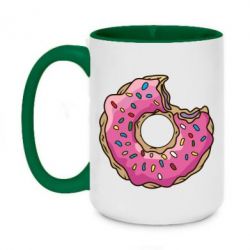 Чашка двухцветная 420ml Пончик - PrintSalon