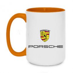 Чашка двухцветная 420ml Porsche - PrintSalon