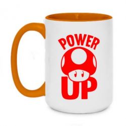 Чашка двокольорова велика Power Up Маріо гриб - PrintSalon