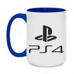 Чашка двокольорова велика PS 4 Logo - PrintSalon